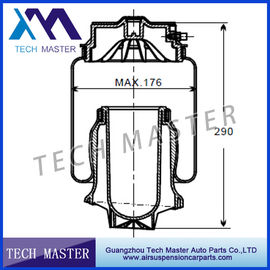 Bolso del puntal del aire para los bramidos posteriores de la suspensión del aire de Mercedes W164 1643201025