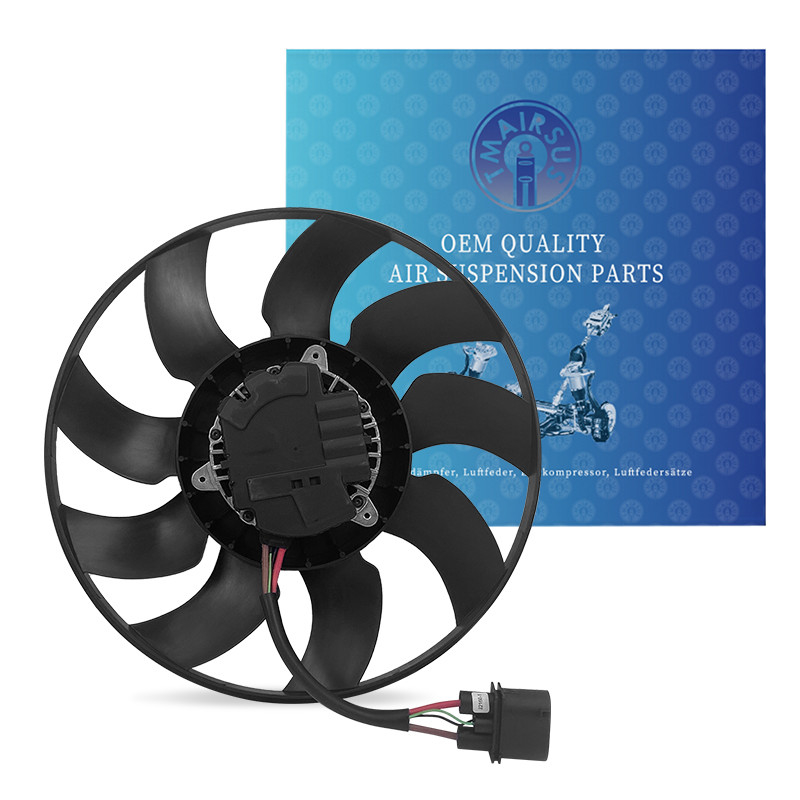Conjunto de ventiladores de radiadores de automóviles para Audi Q7 2016 OEM 8W0959455b Partes del sistema de enfriamiento efectivo