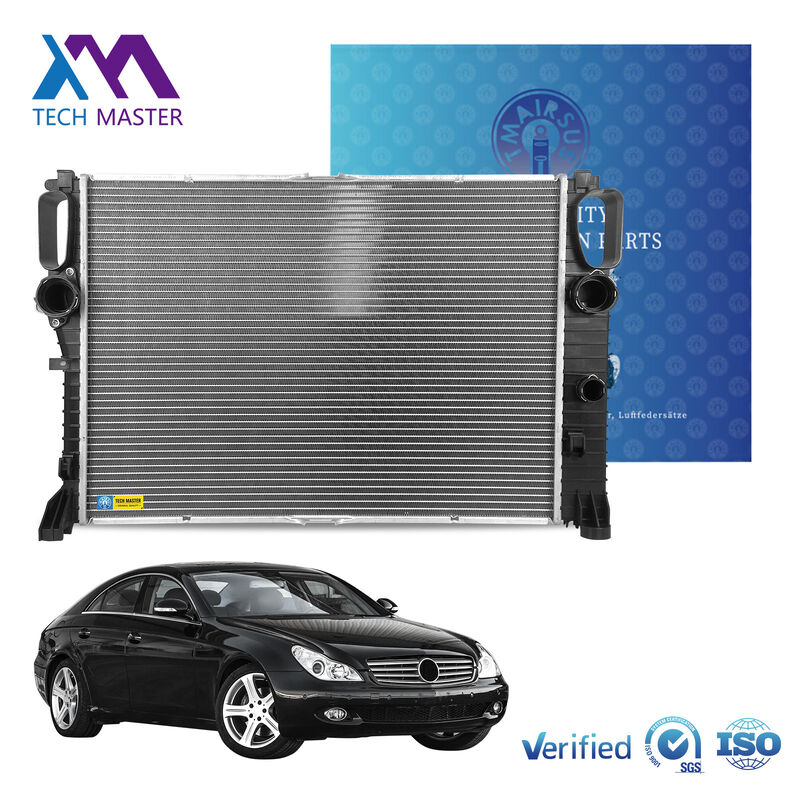Conjunto de ventilador de radiador de aluminio premium, tamaño estándar OEM, reemplazo directo para Mercedes-Benz CLS500 2006