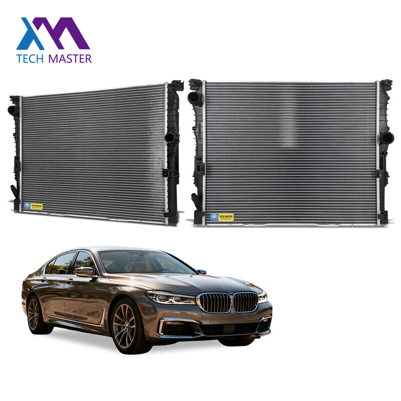 Radiador de aluminio para BMW 5 G30 F90 520 I 2017- OE 17118743664 17118650745 17118686026 Radiador de repuesto de automóvil de calidad duradera